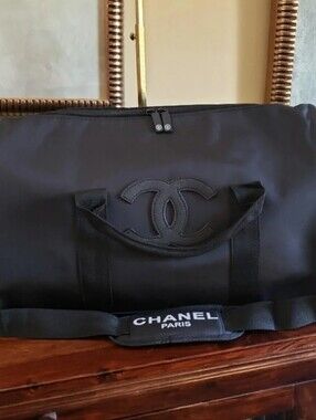 CHANEL VIP Club Duffle Weekender Gym Bag - Blackout - New And Unused